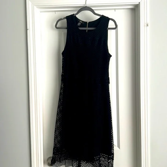 alfani black lace dress Alfani Womens Pleated A-Line Dress - Black